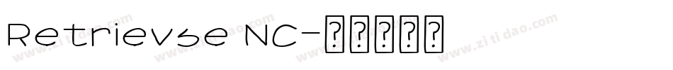 Retrievse NC字体转换